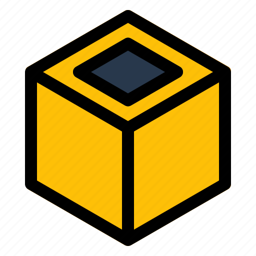 1, cube, box, shape, modelling icon - Download on Iconfinder
