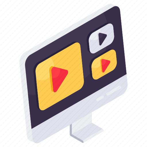 Internet video, online video, video streaming, play video icon - Download on Iconfinder