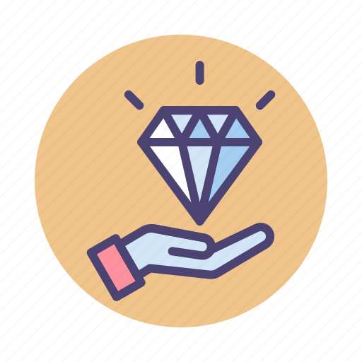 Premium, quality, diamond, gem, high quality, premium quality, value icon - Download on Iconfinder