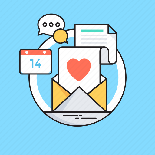 14 february, chat bubble, love, love letter, valentine’s day icon - Download on Iconfinder