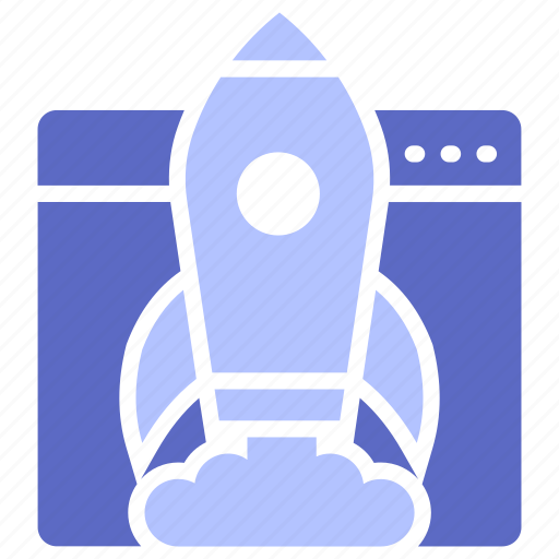 New website, rocket launch, startup, startup launch, website launch icon - Download on Iconfinder