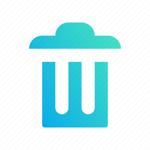 Design, discard, gradient, remove, trash icon - Download on Iconfinder