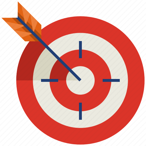 Aim, arrow, bullseye, focus, goal, success, target icon - Download on Iconfinder