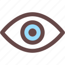 eye, overview, show, view, view icon, visibility icon
