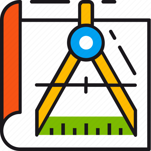 Precision, dividers, document, sheet, draft, length, measurment icon - Download on Iconfinder