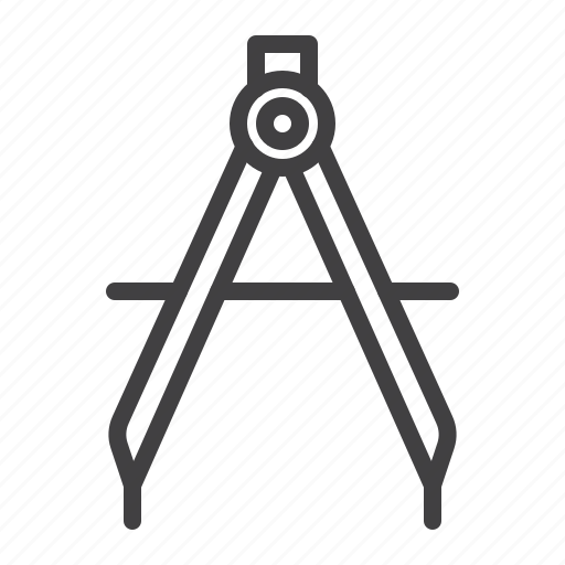 Drawing, circinus, compass, tool icon - Download on Iconfinder