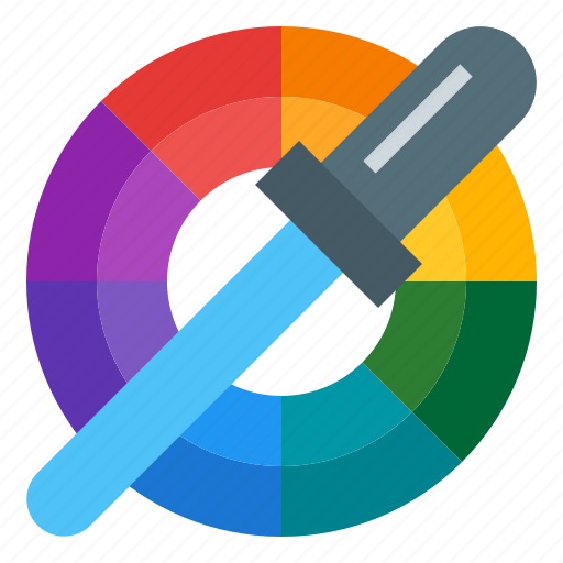 Color, picker, palette, dropper, tool, design, thinking icon - Download on Iconfinder