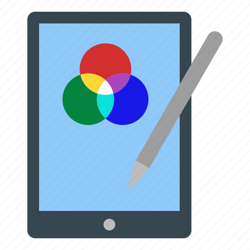 Tablet, drawing, rgb, devices, technology, design, thinking icon - Download on Iconfinder