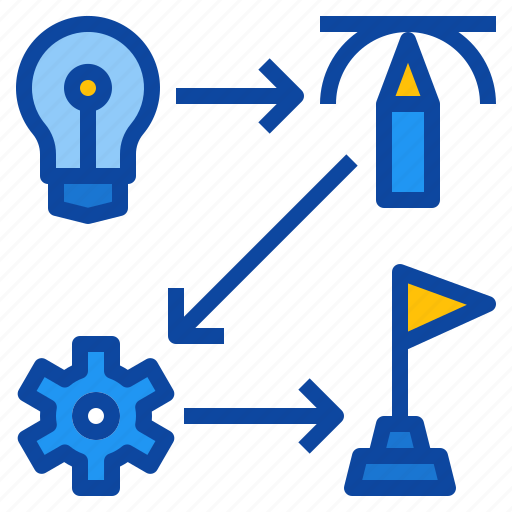 Workflow, idea, management, success, gear, design, thinking icon - Download on Iconfinder