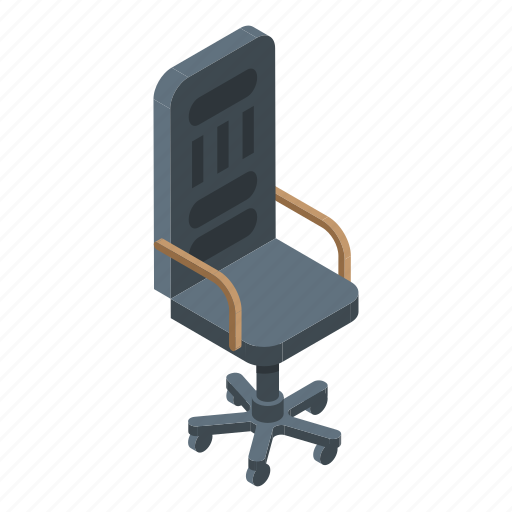 Boss, business, cartoon, chair, computer, isometric, silhouette icon - Download on Iconfinder