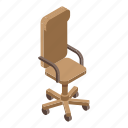 business, cartoon, chair, fashion, isometric, leather, office