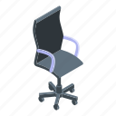 business, cartoon, chair, computer, house, isometric, silhouette