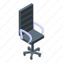 business, cartoon, chair, desk, interior, isometric, logo