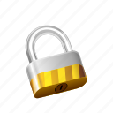 locked, padlock, safe, security
