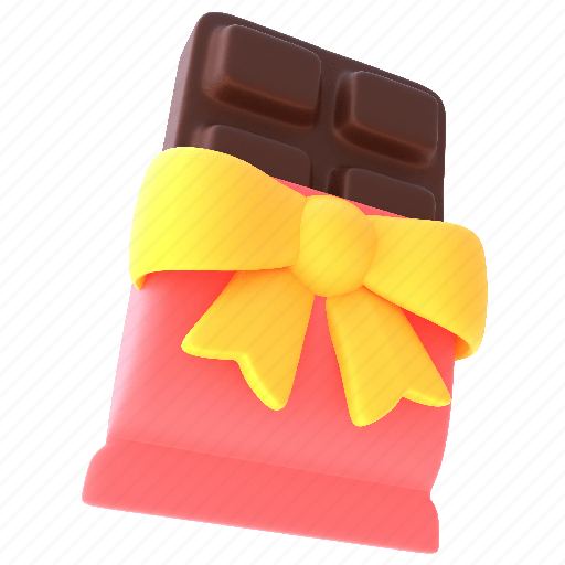 Chocolate, 2, dessert, food, cake 3D illustration - Download on Iconfinder