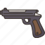 pistol, handgun, bullet, ammunition, threat 