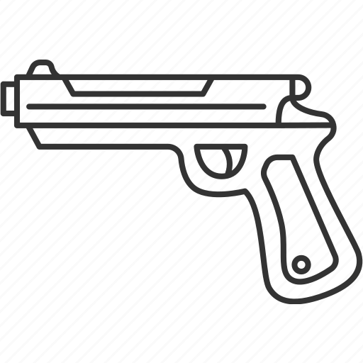 Pistol, handgun, bullet, ammunition, threat icon - Download on Iconfinder
