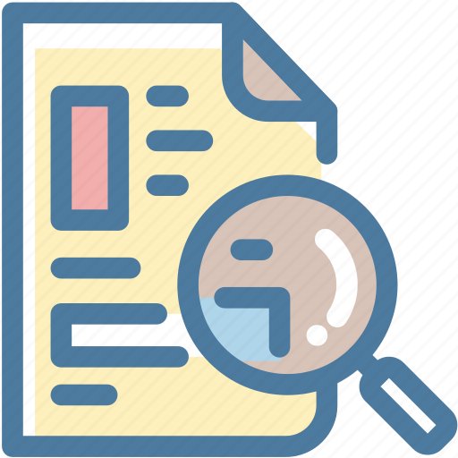 Exam, magnifier, magnifying glass, questionair, research, search, summary icon - Download on Iconfinder