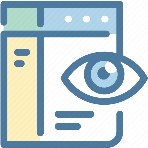 Eye, seo monitoring, web view, website icon - Download on Iconfinder