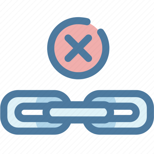 Chain, done, hyperlink, link, mark, web, wrong icon - Download on Iconfinder