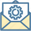 email, envelope, letter, mail, message, options, setting 