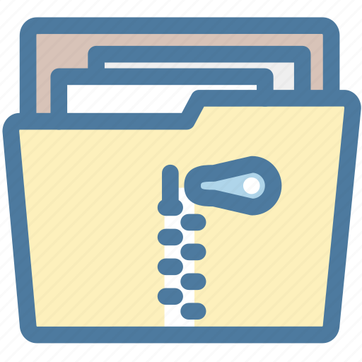 Bundle, documents, files, folder, repository, zip, archive icon - Download on Iconfinder