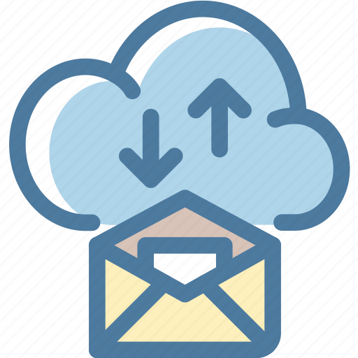 Cloud, cloud service, email, internet, signals icon - Download on Iconfinder