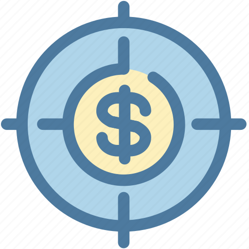 Aim, dollar, goal, investment, money, profit, target icon - Download on Iconfinder
