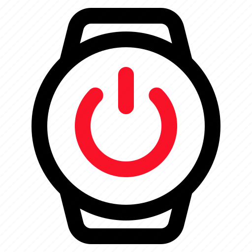 Smartwatch, off, power, on, time icon - Download on Iconfinder