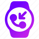 smartwatch, call, wristwatch, watch, application