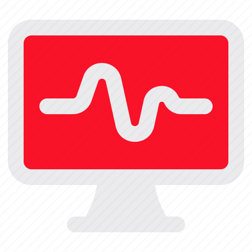 Monitor, heartbeat, cardiology, ecg, ekg icon - Download on Iconfinder