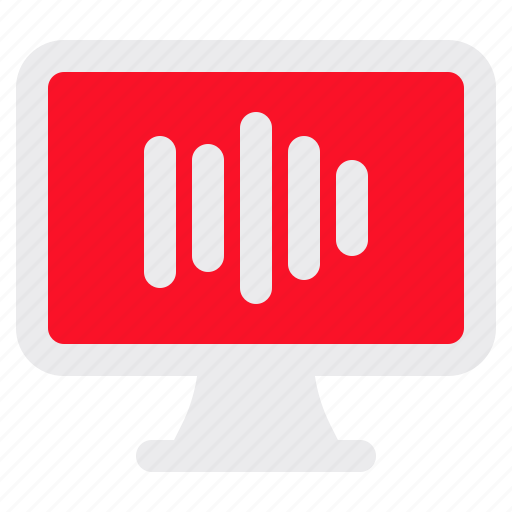 Monitor, voice, radio, waves, audio, control icon - Download on Iconfinder