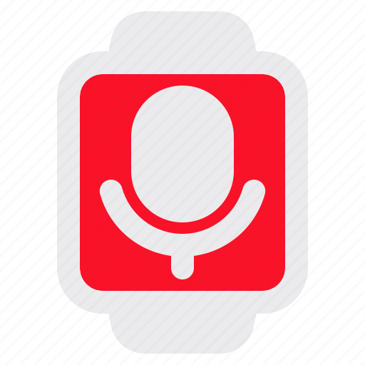 Smartwatch, mic, wristwatch, voice, microphone icon - Download on Iconfinder