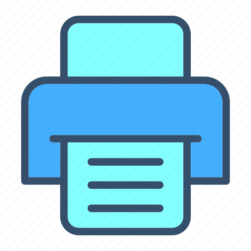 Device, electronic, fax, paper, print, printer, technology icon - Download on Iconfinder