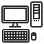 computer, destop, appliance, device, electronic, household 