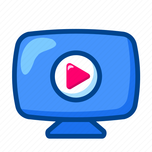 Tv, television, monitor, screen, video, movie, play icon - Download on Iconfinder