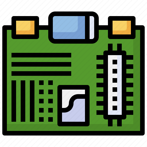 Motherboard, digital, hardware, computer, electronics icon - Download on Iconfinder