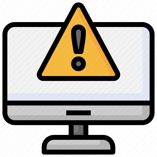 Warning, alert, computer, attention, electronics icon - Download on Iconfinder