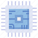 chip, cpu, tower, processing, electronics
