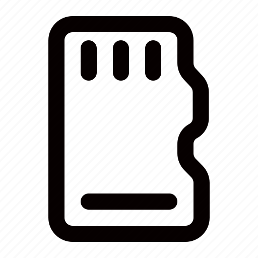 Card, data, drive, flash, memory, micro, storage icon - Download on Iconfinder