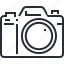 camera, devices, editor, gallery, photo, pixel icon, thin line 