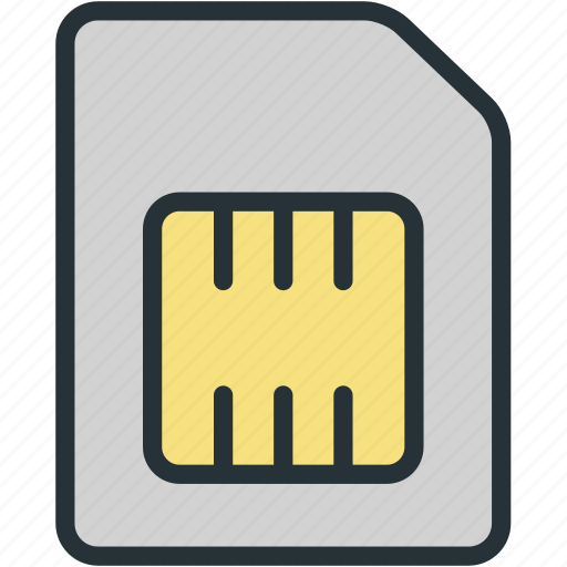 Card, cellphone, devices, mobile, phone, sim icon - Download on Iconfinder