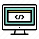 code, computer, display, html, monitor, screen, window 