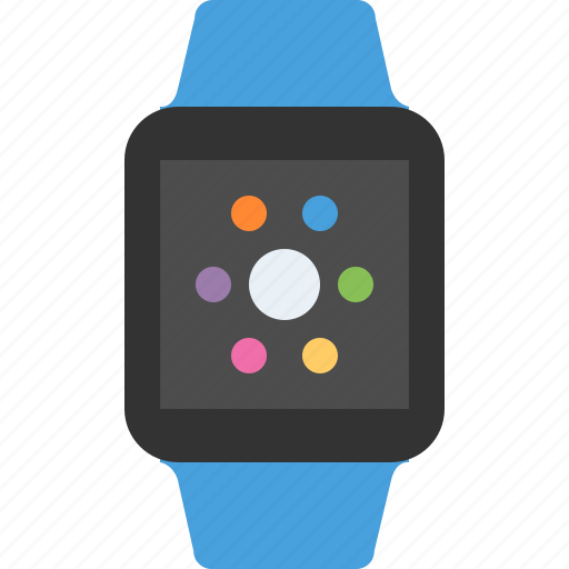 Apple, blue, bracelet, gadget, technology, watch icon - Download on Iconfinder