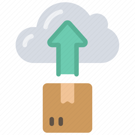 Cloud, upload, cloudcomputing, box, product icon - Download on Iconfinder