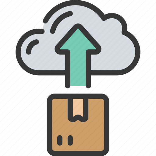 Cloud, upload, cloudcomputing, box, product icon - Download on Iconfinder