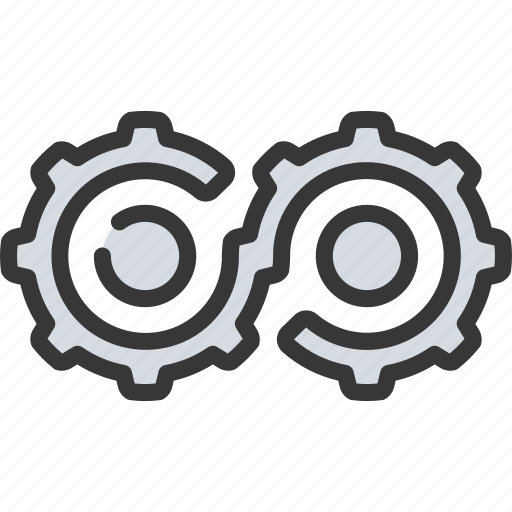 Cog, wheels, cogs, gears, infinite, loop icon - Download on Iconfinder