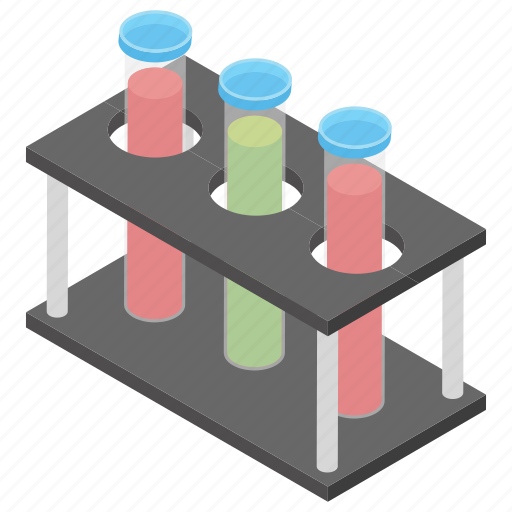 Chemistry flask, experiment, lab apparatus, test tube stand, test tubes icon - Download on Iconfinder