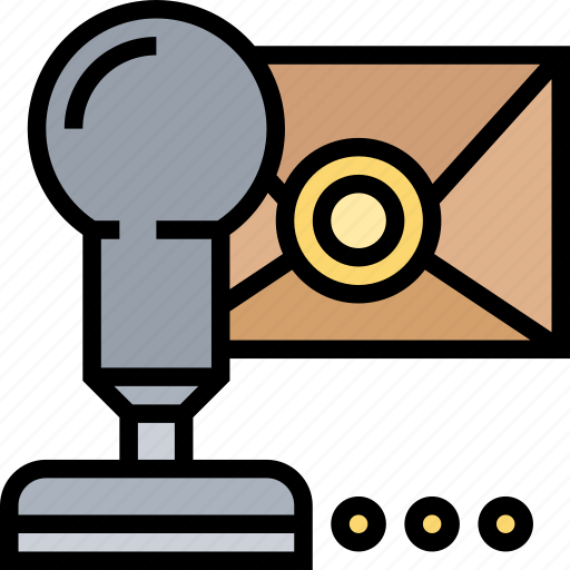 Stamp, seal, letter, document, mailing icon - Download on Iconfinder