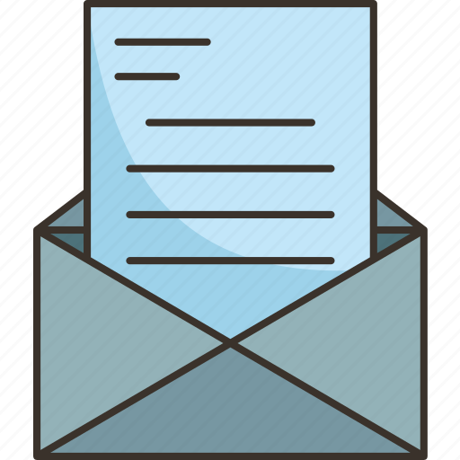 Letter, mail, correspondence, postage, document icon - Download on Iconfinder